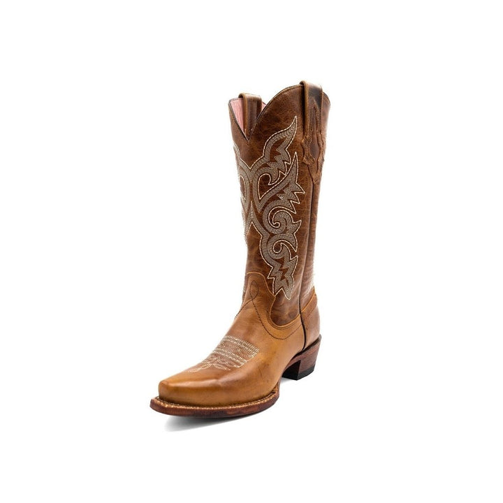 Ferrini Western Boots Womens Mae Snip Toe 13" Brown 81261-10 Image 1