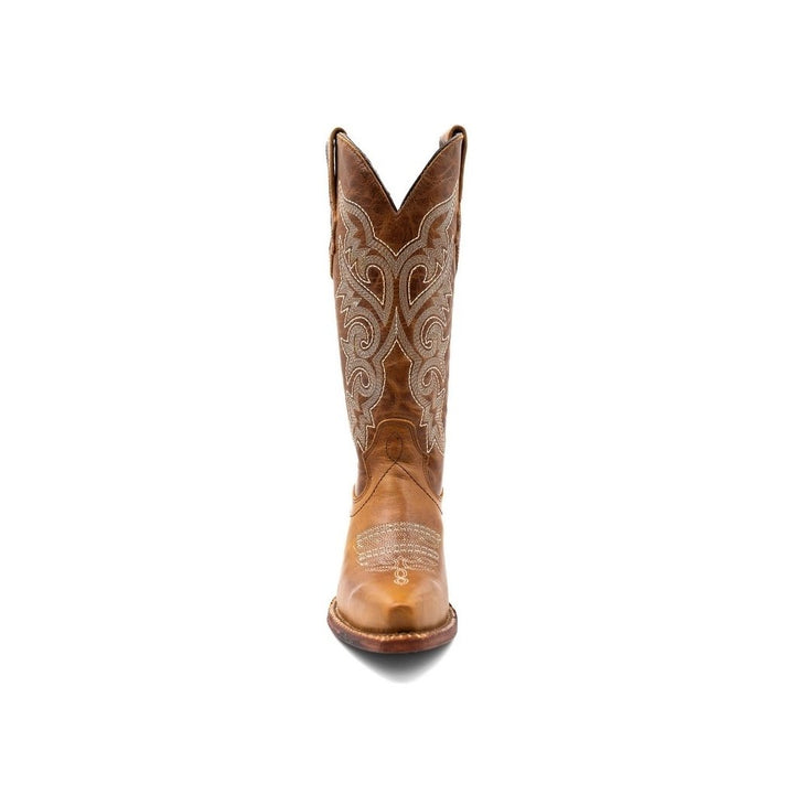 Ferrini Western Boots Womens Mae Snip Toe 13" Brown 81261-10 Image 3