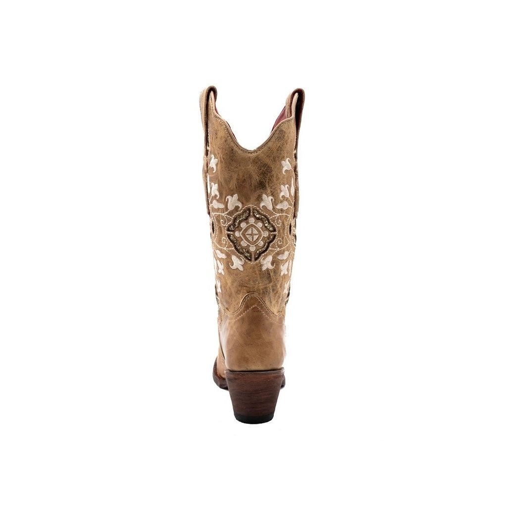 Ferrini Western Boots Womens Empress Snip Toe 13" Latte 81861-06 Image 4