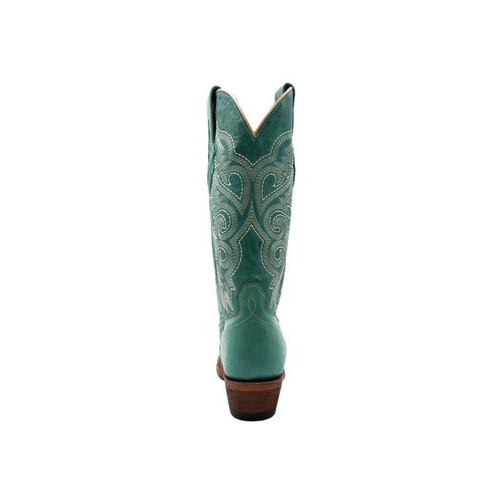 Ferrini Western Boots Womens Mae Snip Toe 13" Turquoise 81261-50 Image 4