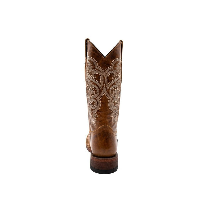 Ferrini Western Boots Womens Mae Square Toe 12" Brown 81293-10 Image 4