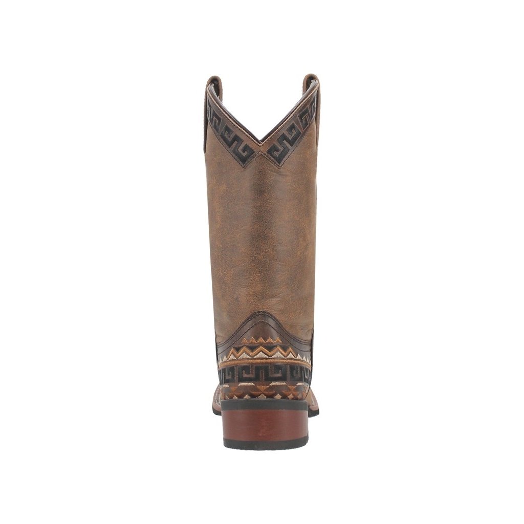 Laredo Western Boots Womens Atzi Embroidery Square Toe Tan 5683 Image 4