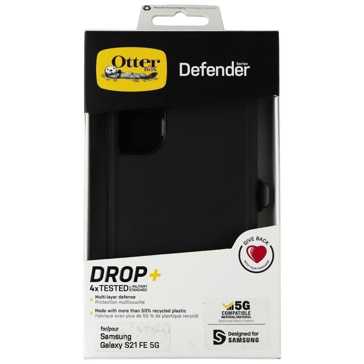 OtterBox Defender Series Case and Holster for Samsung Galaxy S21 FE 5G - Black Image 4