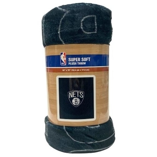 Brooklyn Nets NBA Northwest Pegasus Super Soft Fleece Throw Image 1