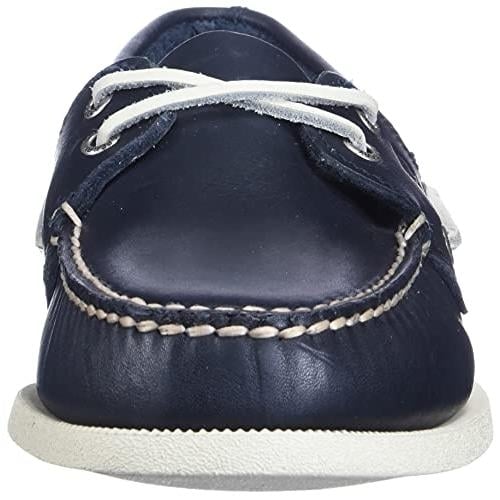 Sperry Mens A/O 2-Eye Plush Varsity Boat Shoe US NAVY Image 2