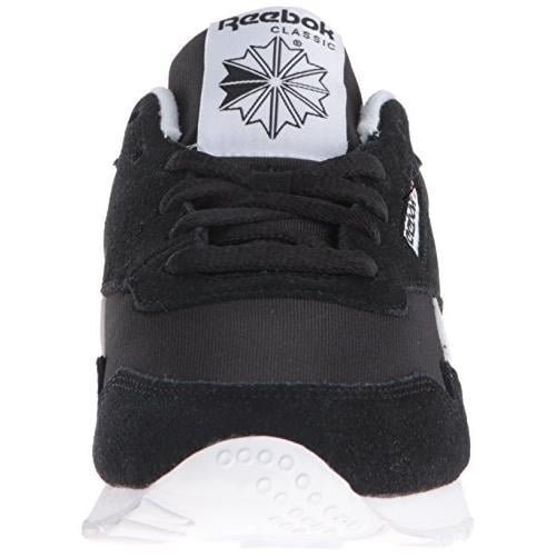 Reebok Womens Royal Nylon Sneakers Black White Wolf Grey Comfortable Fashion Image 2