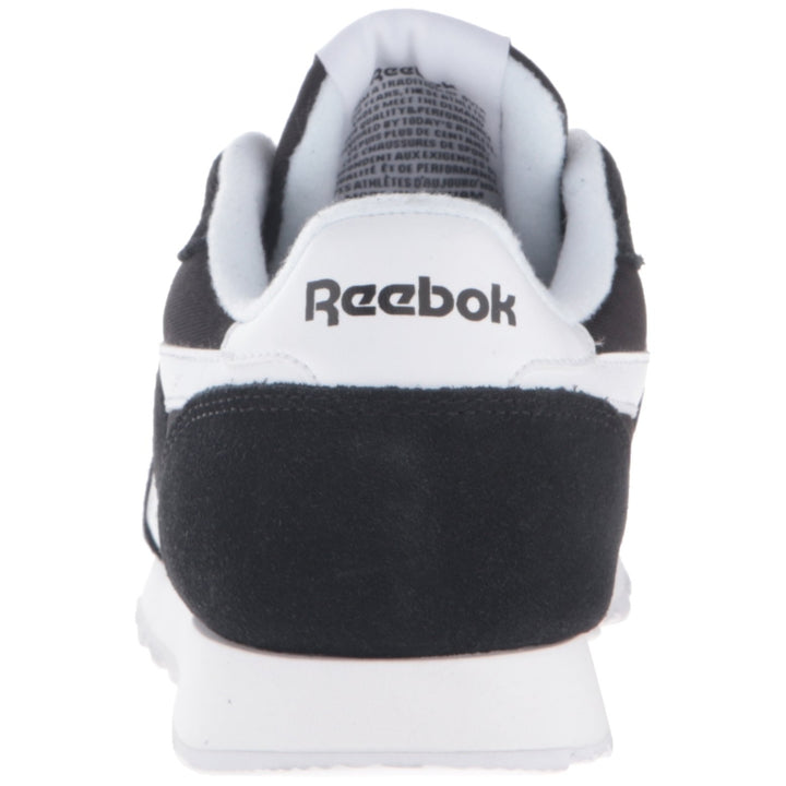 Reebok Womens Royal Nylon Sneakers Black White Wolf Grey Comfortable Fashion Image 3