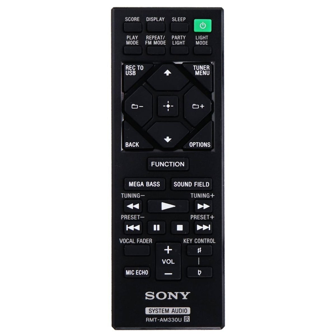 Sony Remote (RMT-AM330U) for Select Sony Hi-Fi Home Audio Systems - Black Image 1