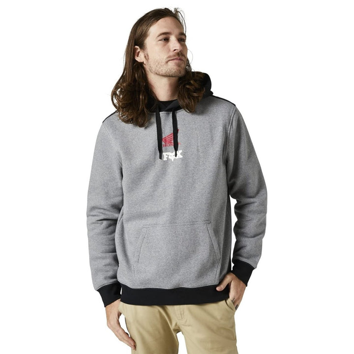 Fox Racing Mens Honda Pullover Fleece HEATHER GRAPHITE Image 1