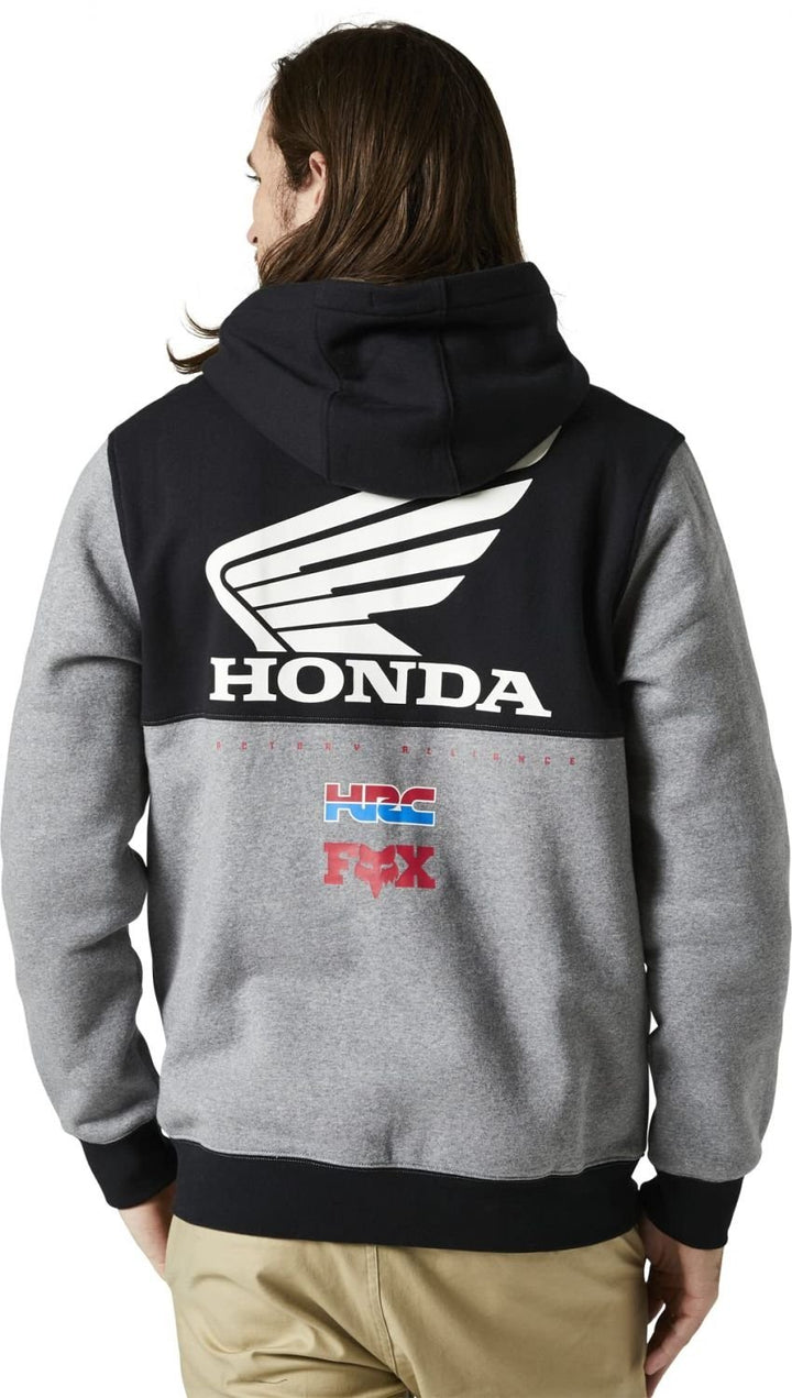 Fox Racing Mens Honda Pullover Fleece HEATHER GRAPHITE Image 2