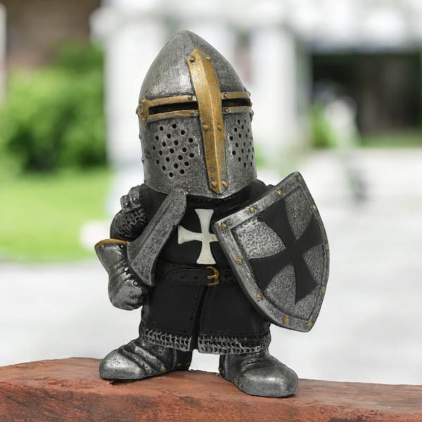 Polyresin Medieval Knight with Sword and Shield Figurine Medieval Decor Boardgame Piece Decor Image 2