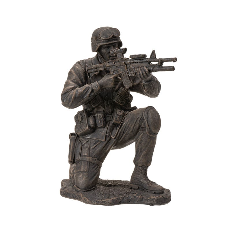 Polyresin Soldier in Combat  Military House Decor, Image 2