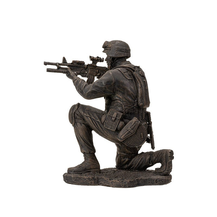 Polyresin Soldier in Combat  Military House Decor, Image 3