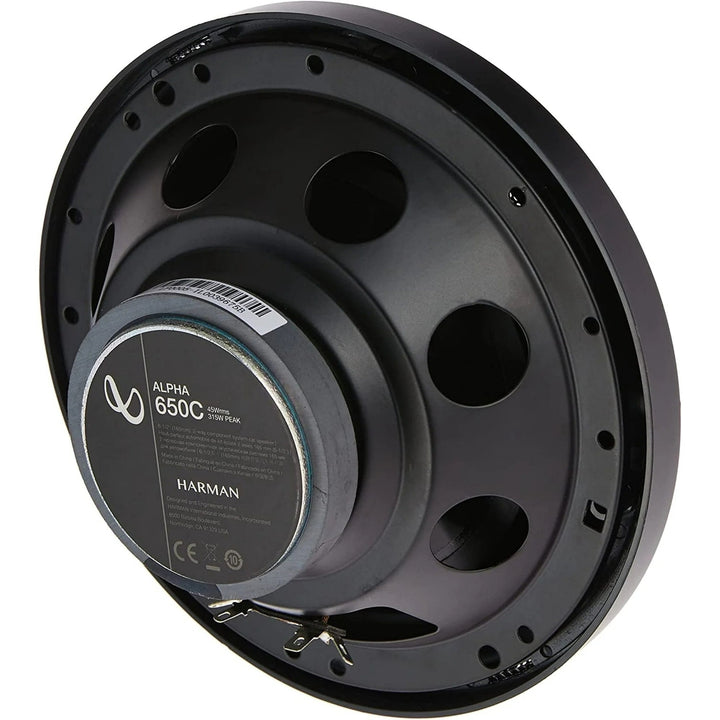 INFINITY ALPHA 650C 6-1/2" 315W (160mm) Two Way Component Speaker System (Black) Image 1