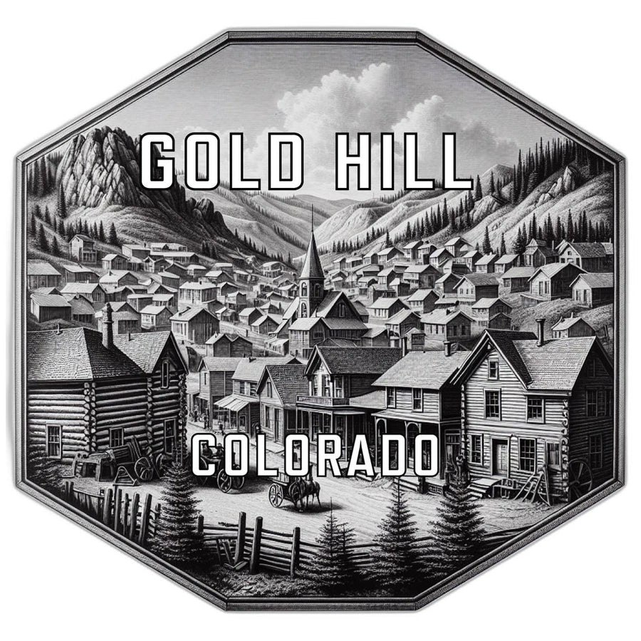 Gold Hill Colorado Souvenir Travel Destination Die Cut Hexagon Fridge Magnet Image 1