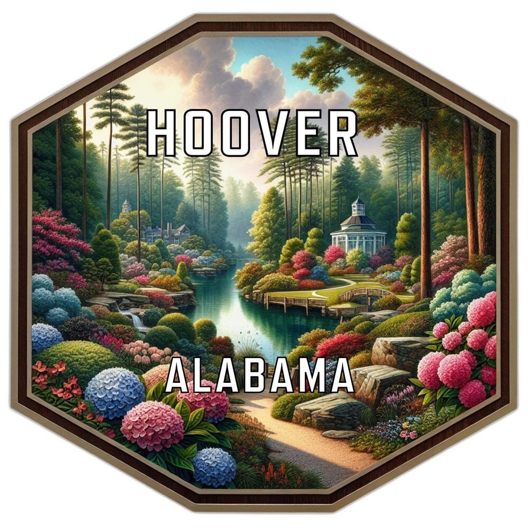 Hoover Alabama Souvenir Travel Destination Die Cut Hexagon Fridge Magnet Image 1