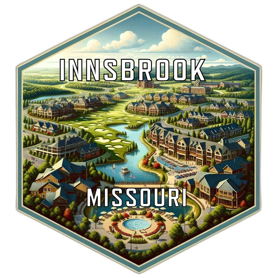 Innsbrook Missouri Souvenir Travel Destination Die Cut Hexagon Fridge Magnet Image 1