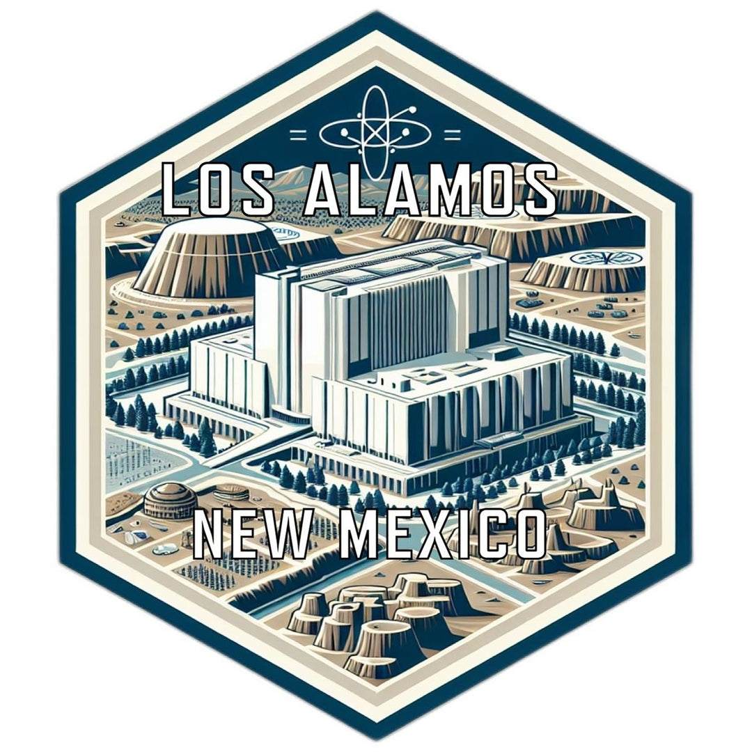 Los Alamos Mexico Souvenir Travel Destination Die Cut Hexagon Fridge Magnet Image 1