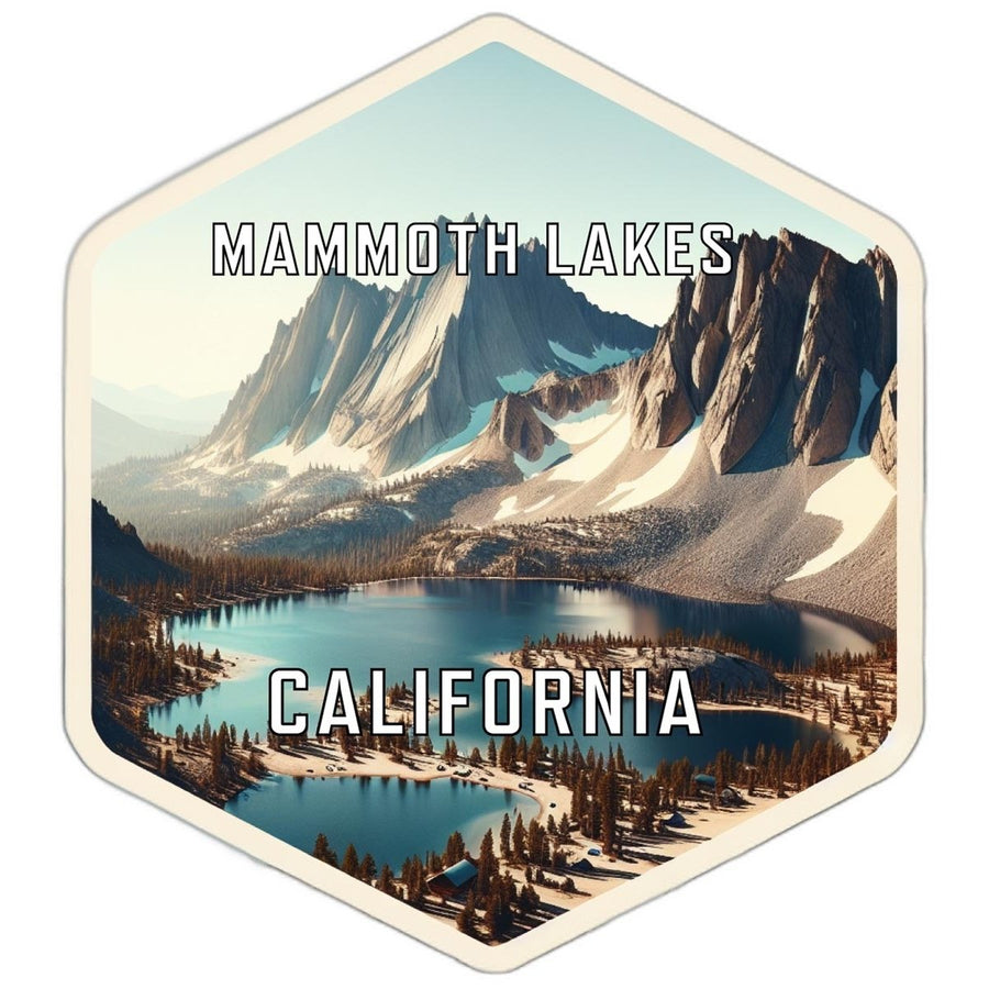 Mammoth Lakes California Souvenir Travel Destination Die Cut Hexagon Fridge Magnet Image 1