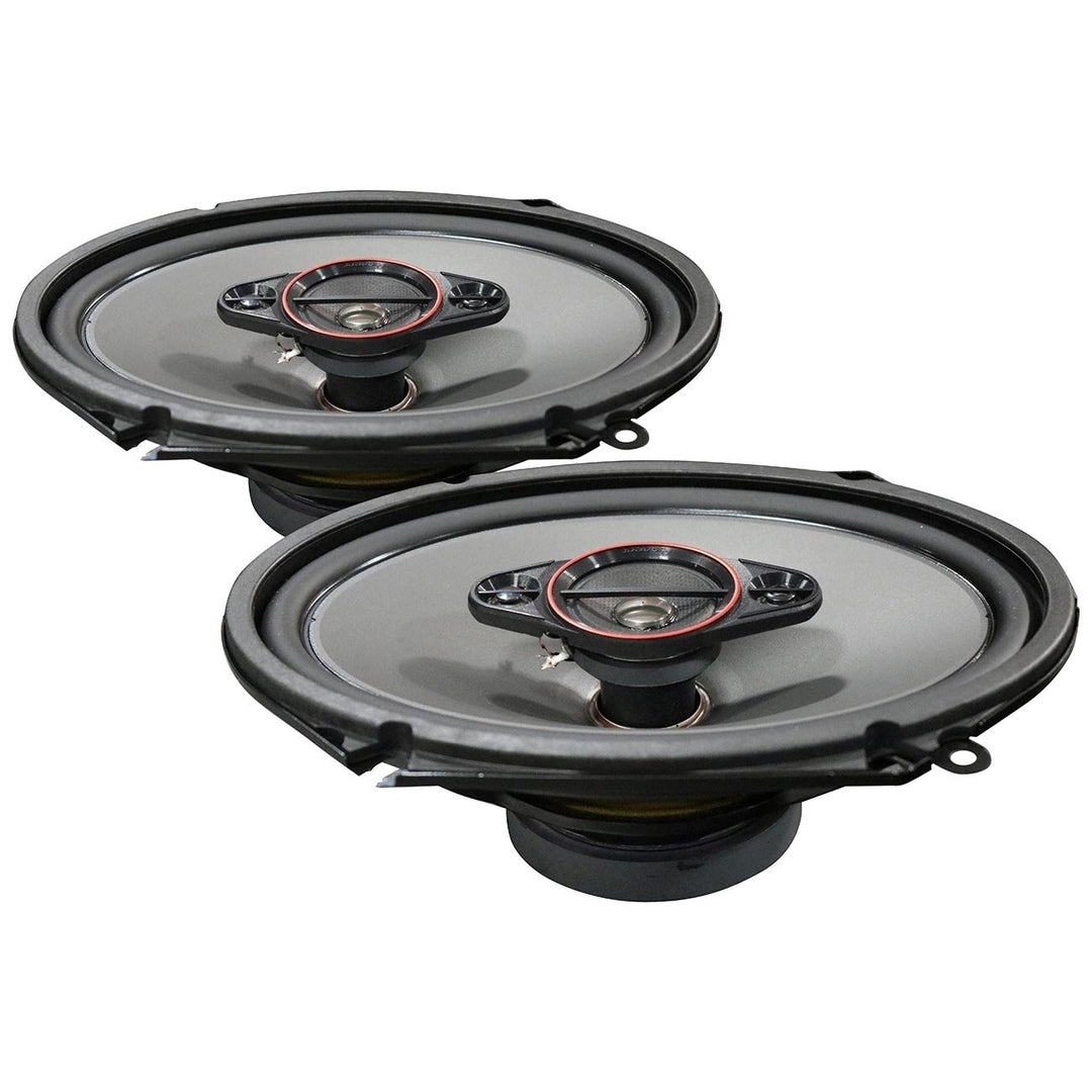 6x8" and 5x7" Coaxial 4-Way Full Range Speakers  High-Performance 350W for Car Audio  Easy Installation Pioneer (Pair) Image 3