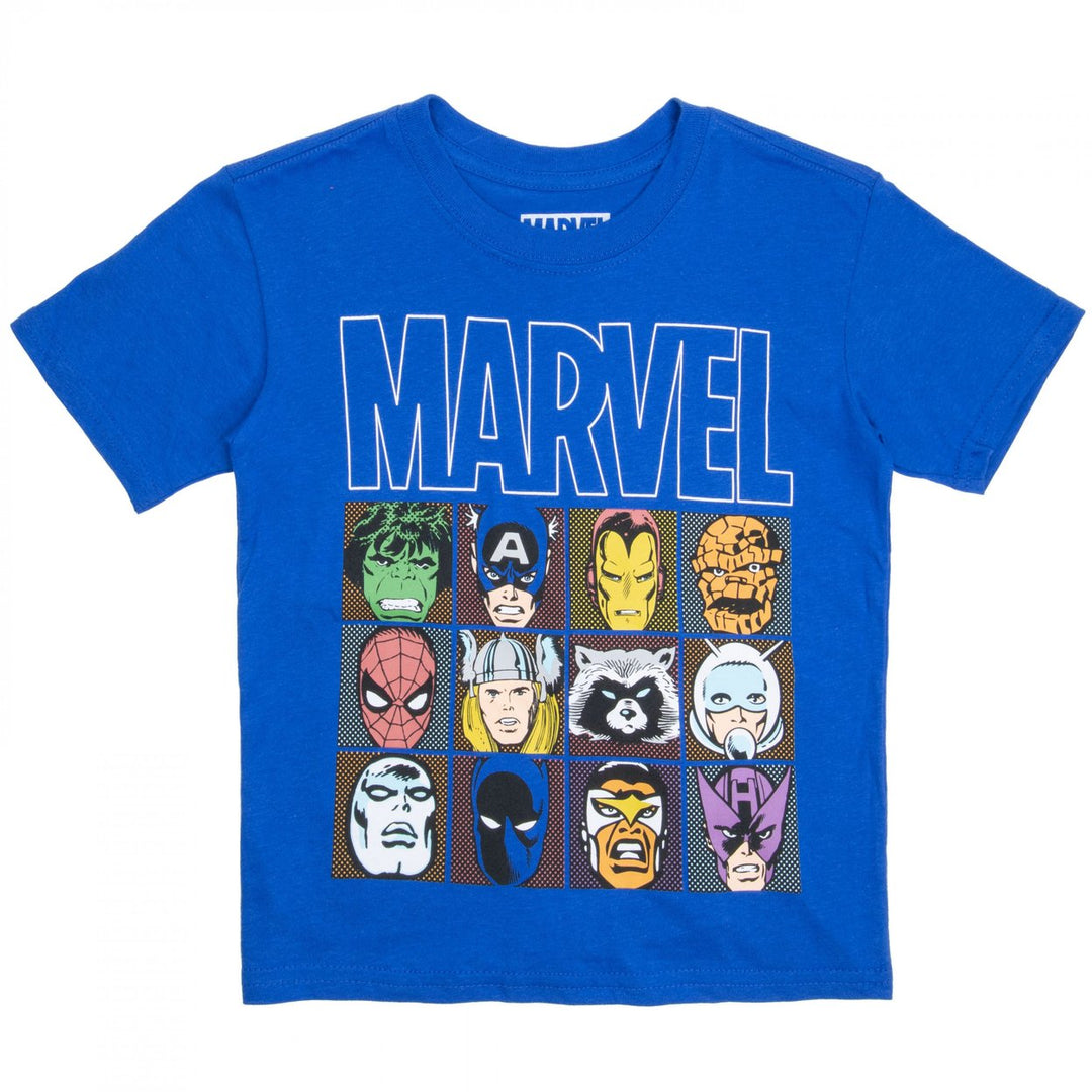 Marvel Comic Box Youth T-Shirt Image 1