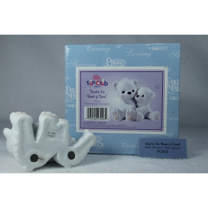 Precious Moments-Youre So Bear-y Cool Fun Club Figurine - FC023 In Box Image 4