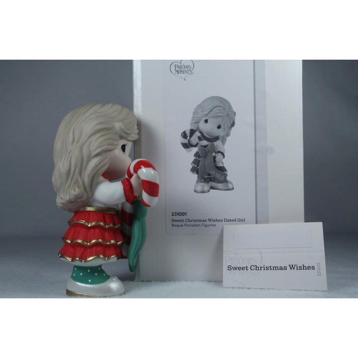 Precious Moments-Sweet Christmas Wishes Girl Dated 2023 Figurine - 231001 NIB Image 4