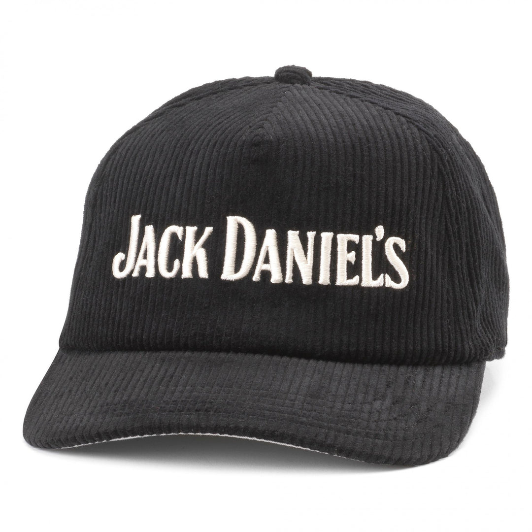 Jack Daniels Classic Logo Embroidered Corduroy Adjustable Hat Image 1