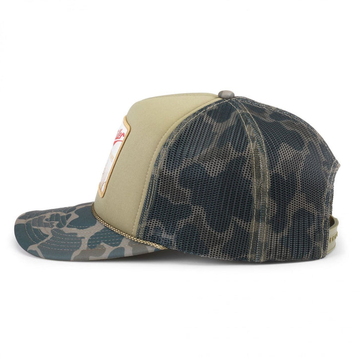 Miller High Life Black Lab Hunting Camo Trucker Hat Image 2