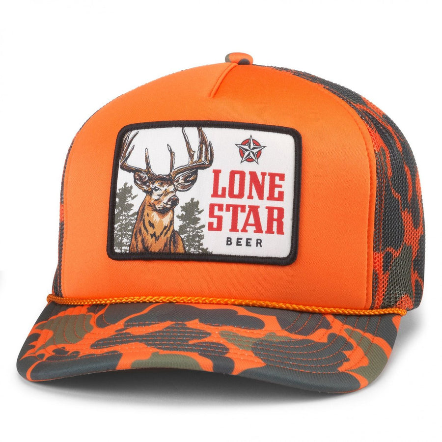 Lone Star Beer Buck Deer Camo Trucker Hat Image 1