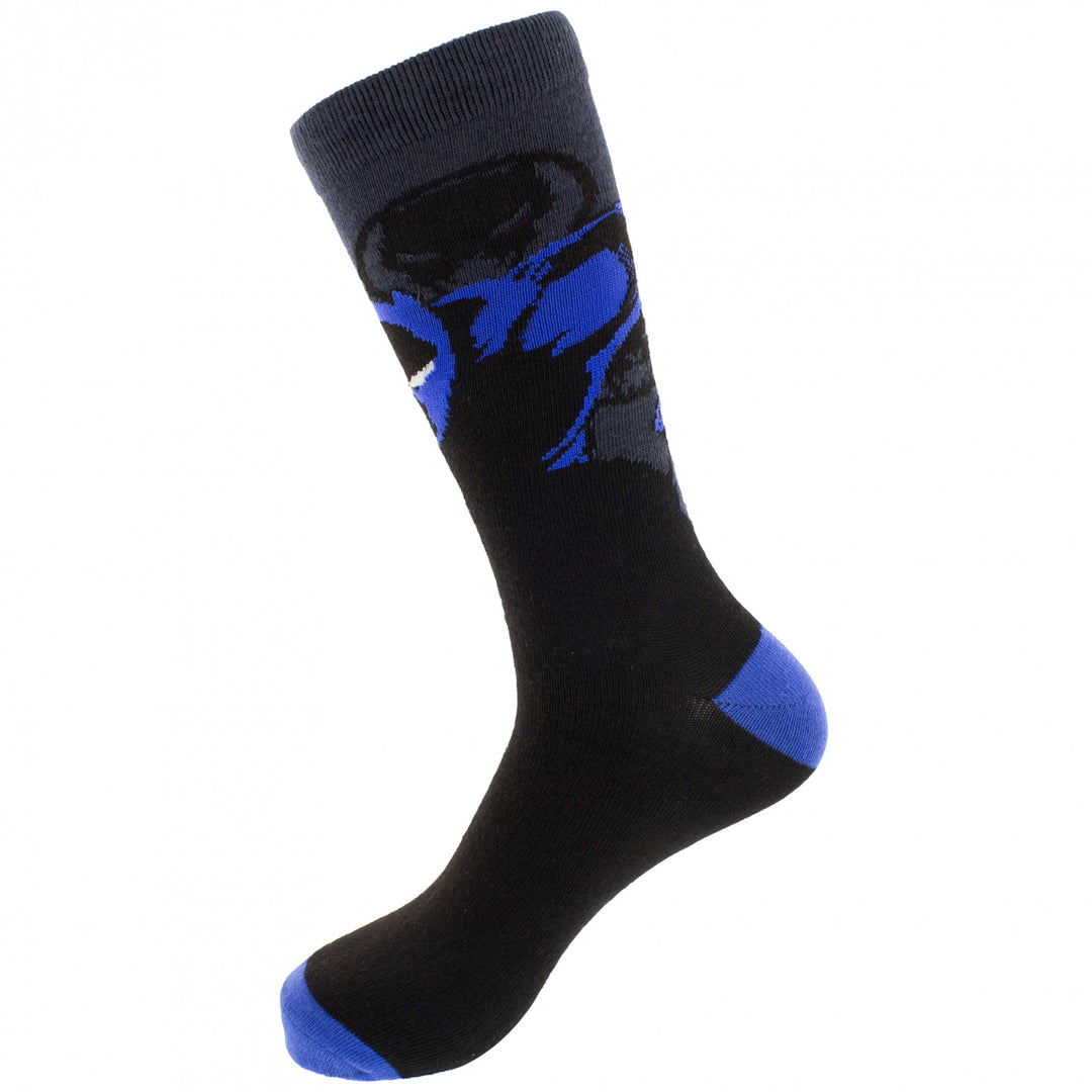 Black Panther Retro Character Cover Crew Socks Image 2