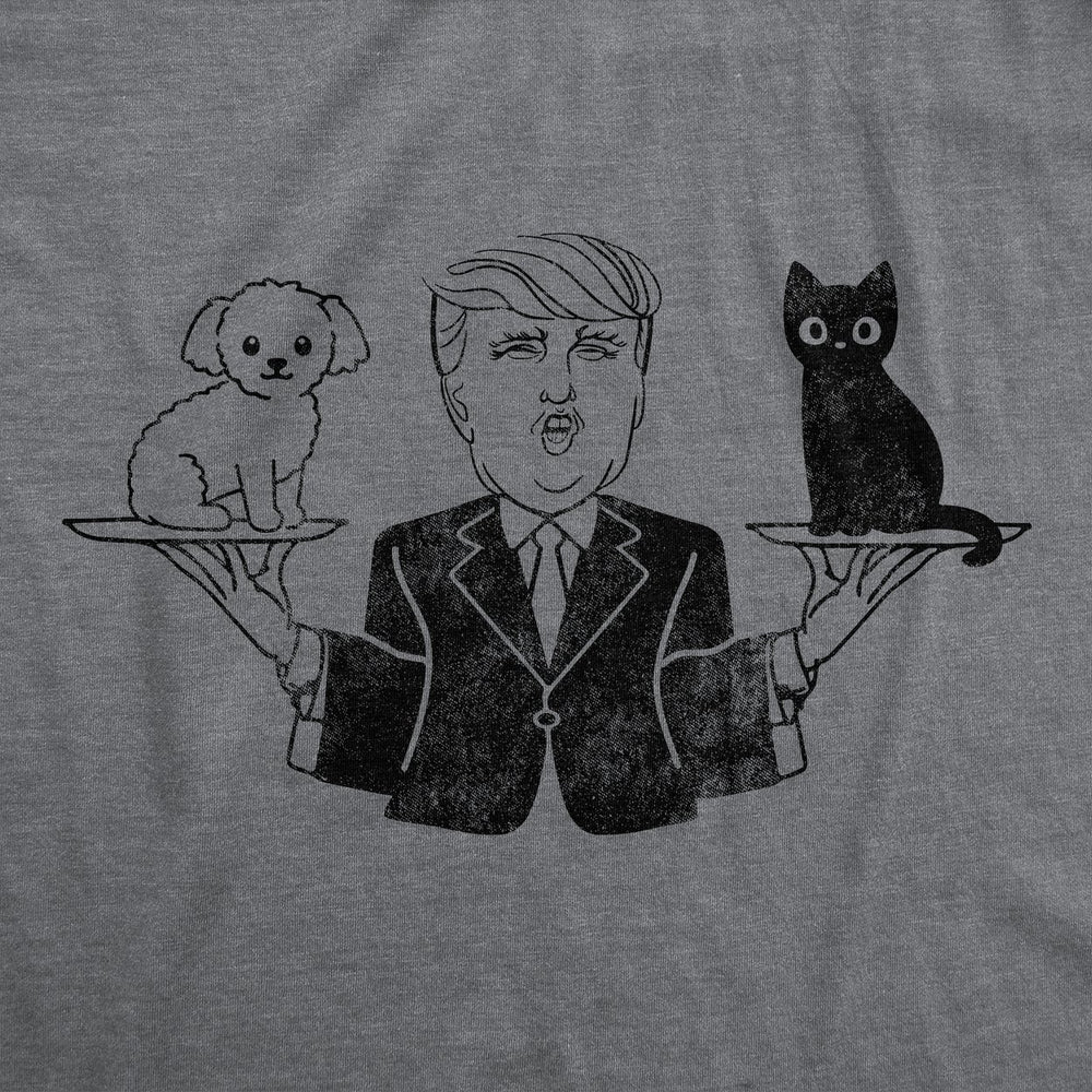 Mens Trump Eating Cats and Dogs Funny T Shirt Political Shirt Election Tee for Guys Image 2