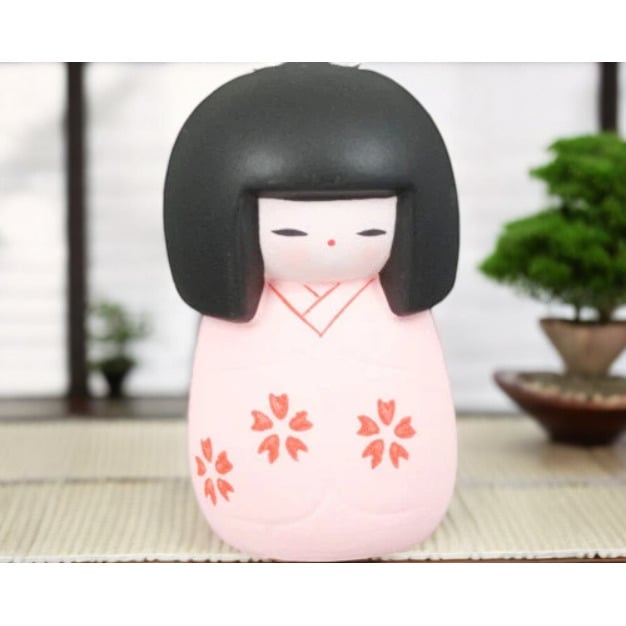 Ceramic Earthenware Japanese Geisha Doll Figurine Japanese Culture Japanese Decor Love Japan, Image 1