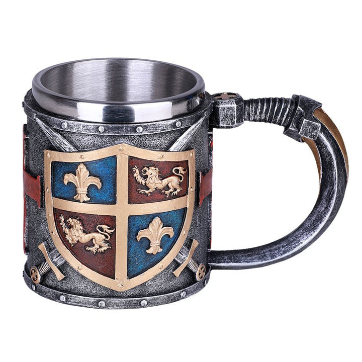 Resin and Stainless Steel Medieval Mug Beer Mug Medieval Decor Image 3