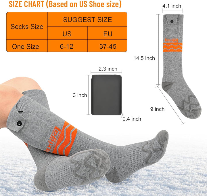 Rechargeable Electric Heated Socks for Men and Women Image 6