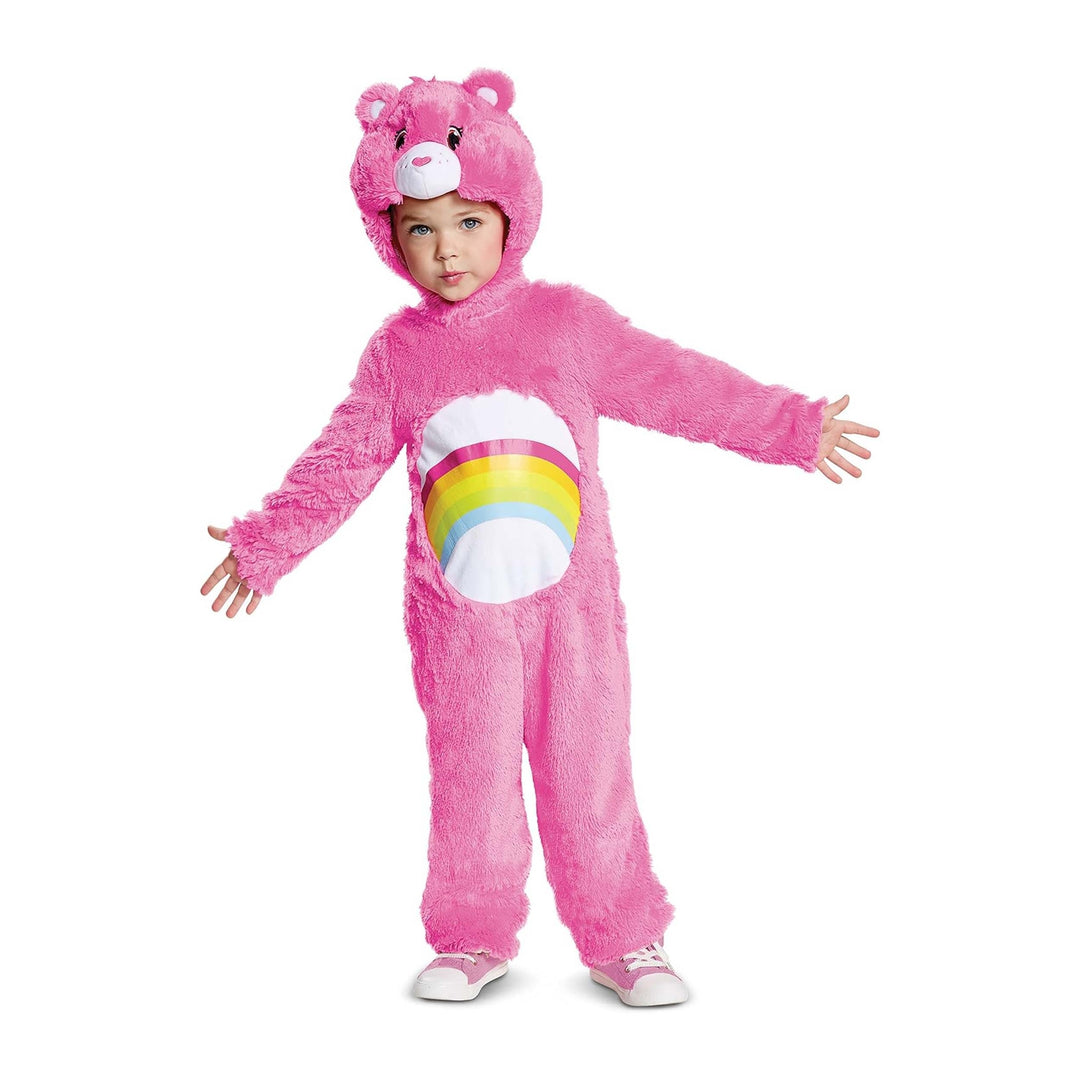 Disguise Cheer Bear Deluxe Plush Child Costume Pink (12-18 Months) Image 1