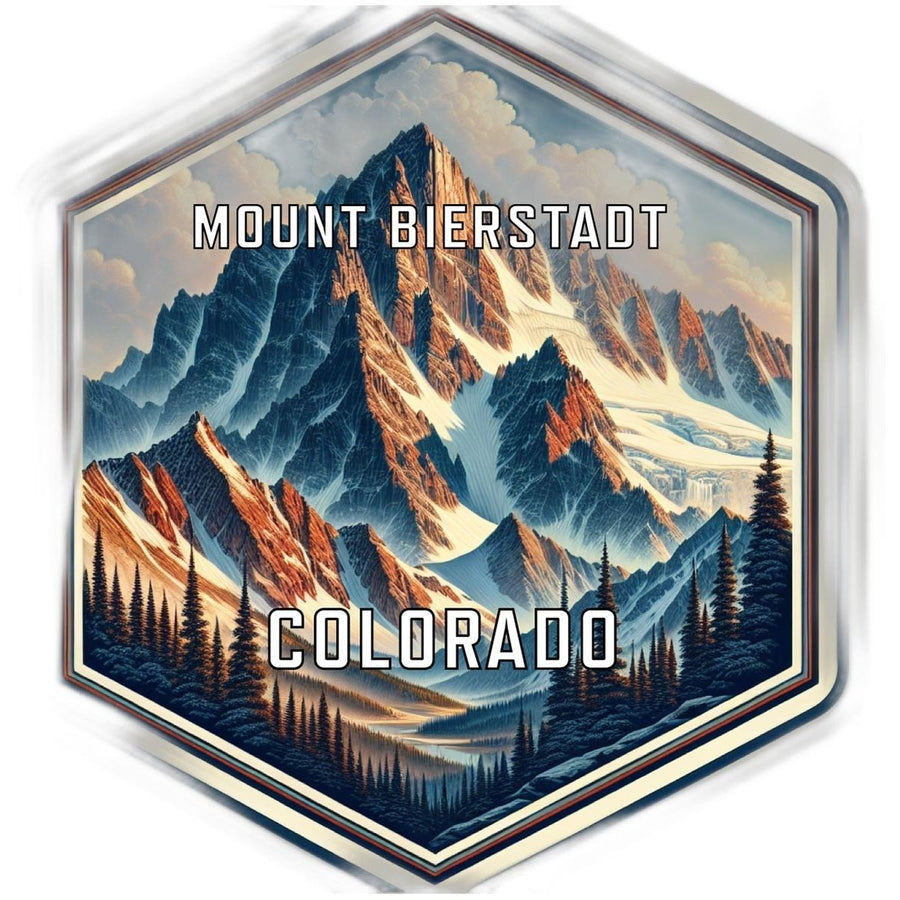 Mount Bierstadt Colorado Souvenir Travel Destination Die Cut Hexagon Fridge Magnet Image 1