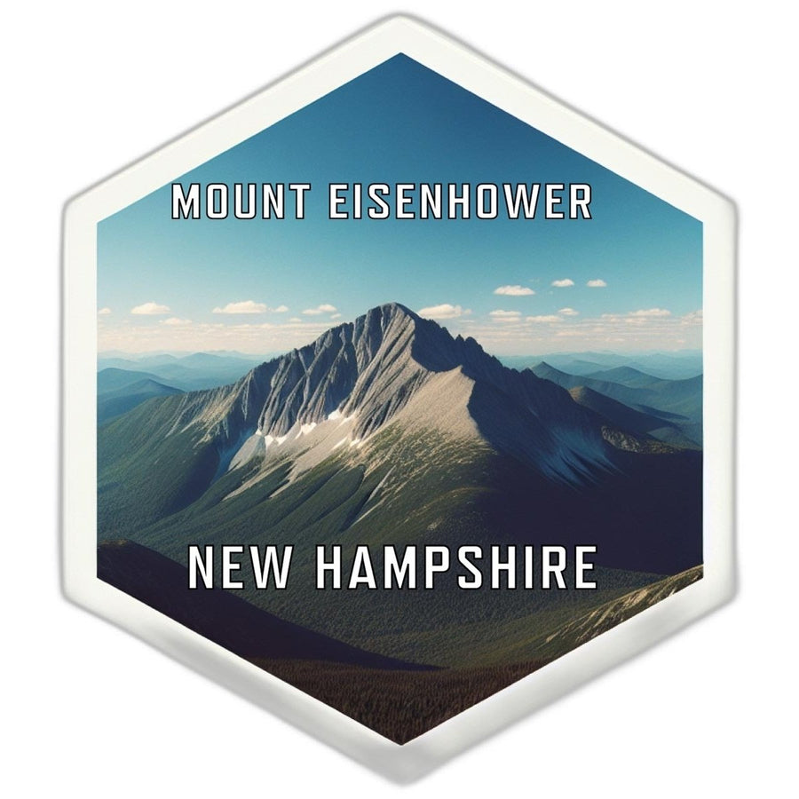 Mount Eisenhower Hampshire Souvenir Travel Destination Die Cut Hexagon Fridge Magnet Image 1