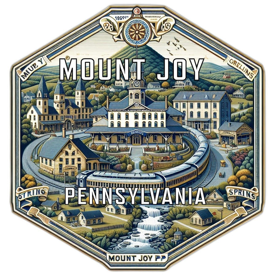 Mount Joy Pennsylvania Souvenir Travel Destination Die Cut Hexagon Fridge Magnet Image 1