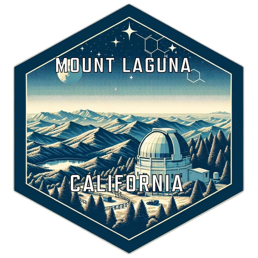 Mount Laguna California Souvenir Travel Destination Die Cut Hexagon Fridge Magnet Image 1