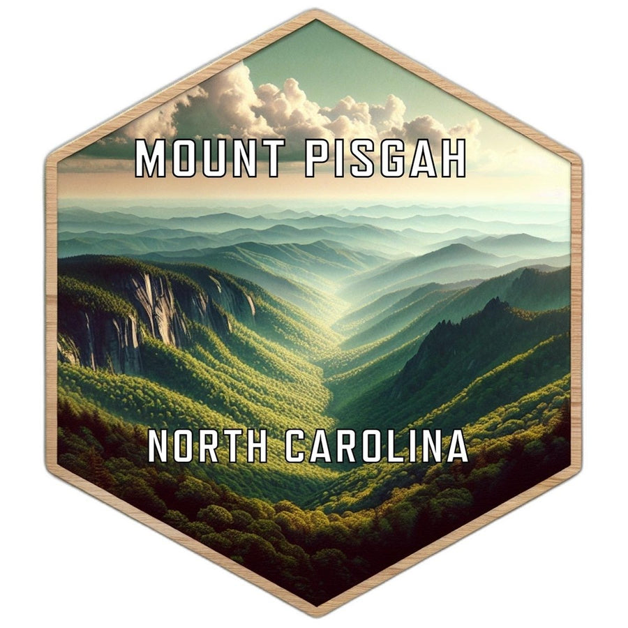 Mount Pisgah North Carolina Souvenir Travel Destination Die Cut Hexagon Fridge Magnet Image 1