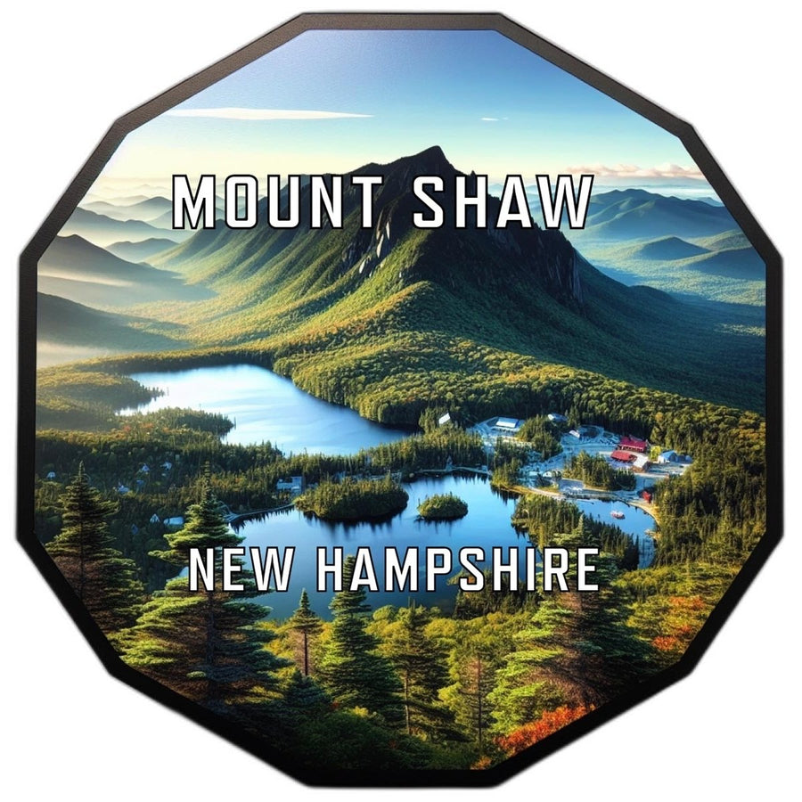 Mount Shaw Hampshire Souvenir Travel Destination Die Cut Hexagon Fridge Magnet Image 1