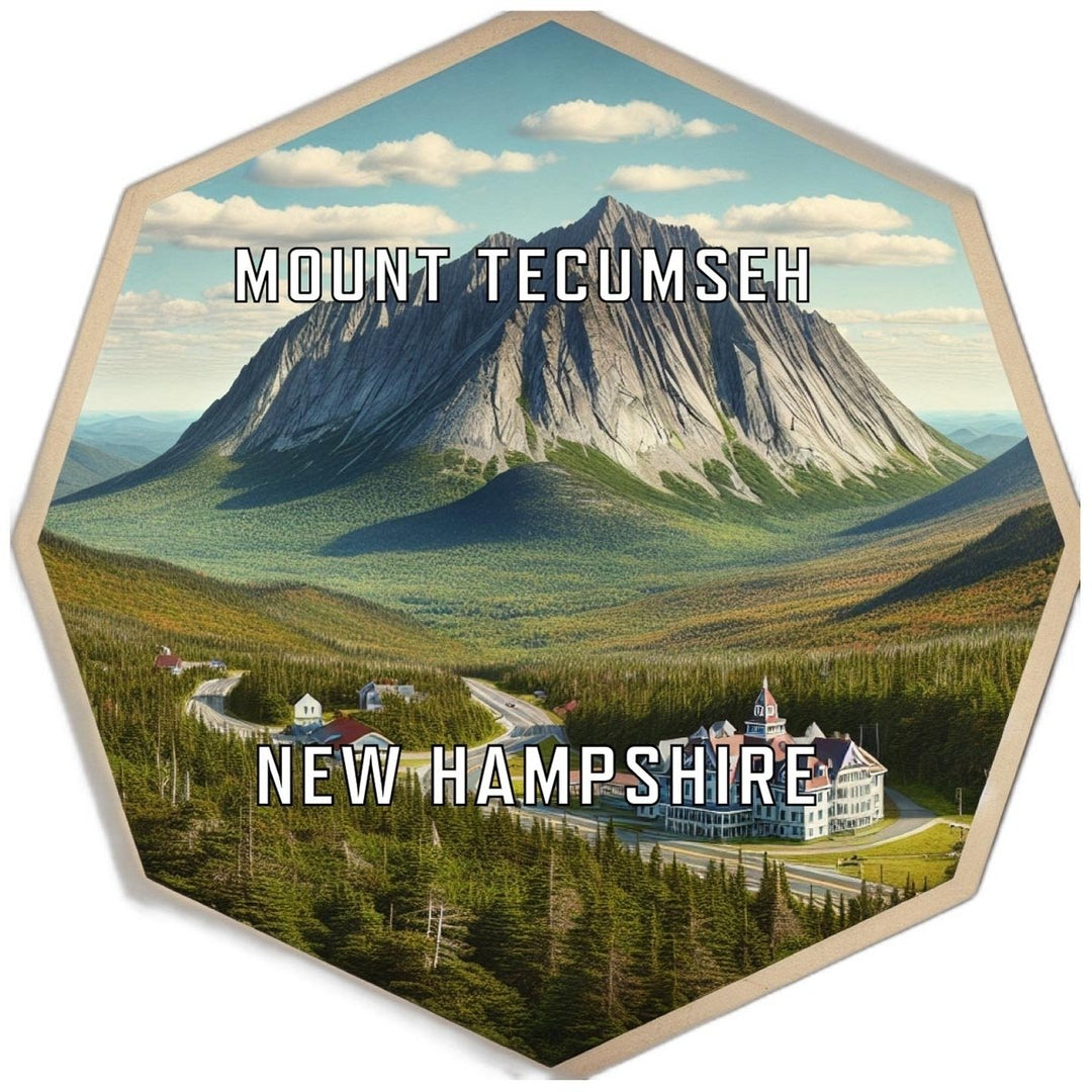 Mount Tecumseh Hampshire Souvenir Travel Destination Die Cut Hexagon Fridge Magnet Image 1