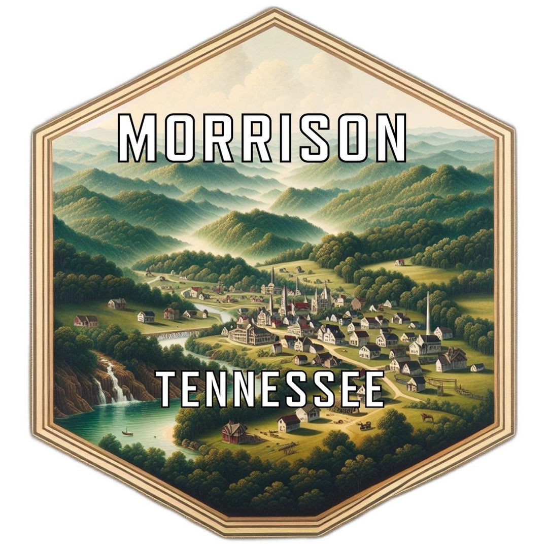 Morrison Tennessee Souvenir Travel Destination Die Cut Hexagon Fridge Magnet Image 1