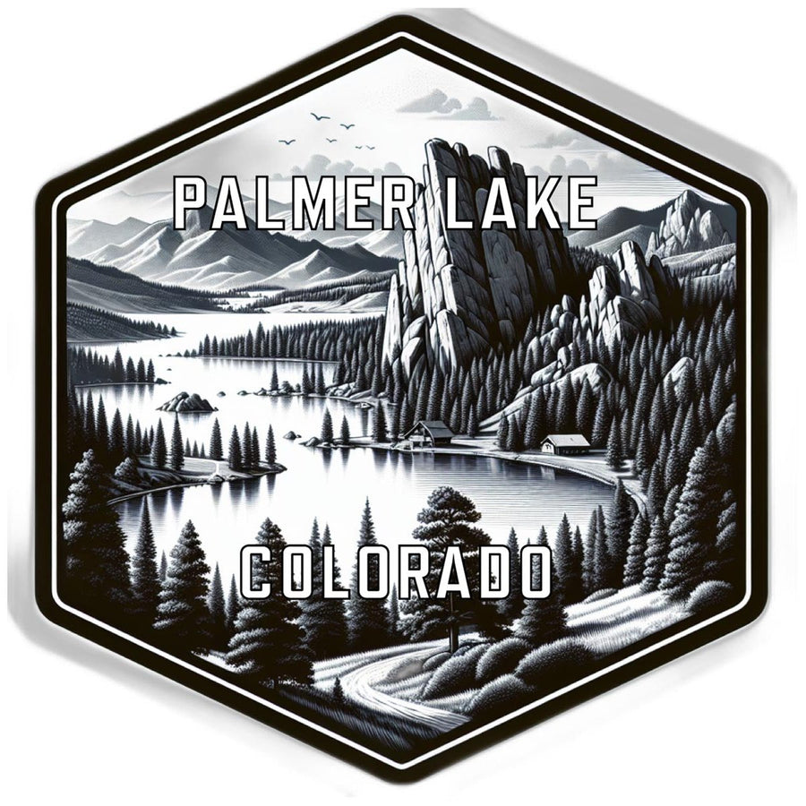 Palmer Lake Colorado Souvenir Travel Destination Die Cut Hexagon Fridge Magnet Image 1