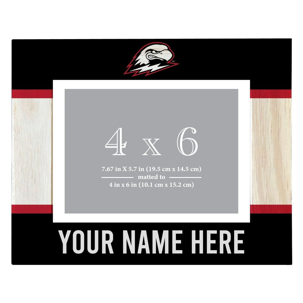 Southern Utah University Customizable Wooden Photo Frame Matted 4"x 6" Officially Licensed Collegiate Product Image 2