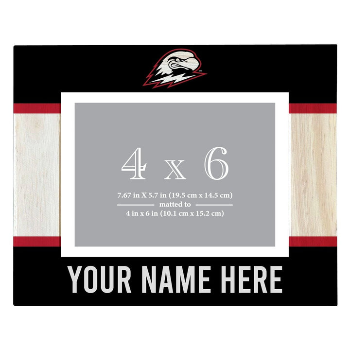 Southern Utah University Customizable Wooden Photo Frame Matted 4"x 6" Officially Licensed Collegiate Product Image 1