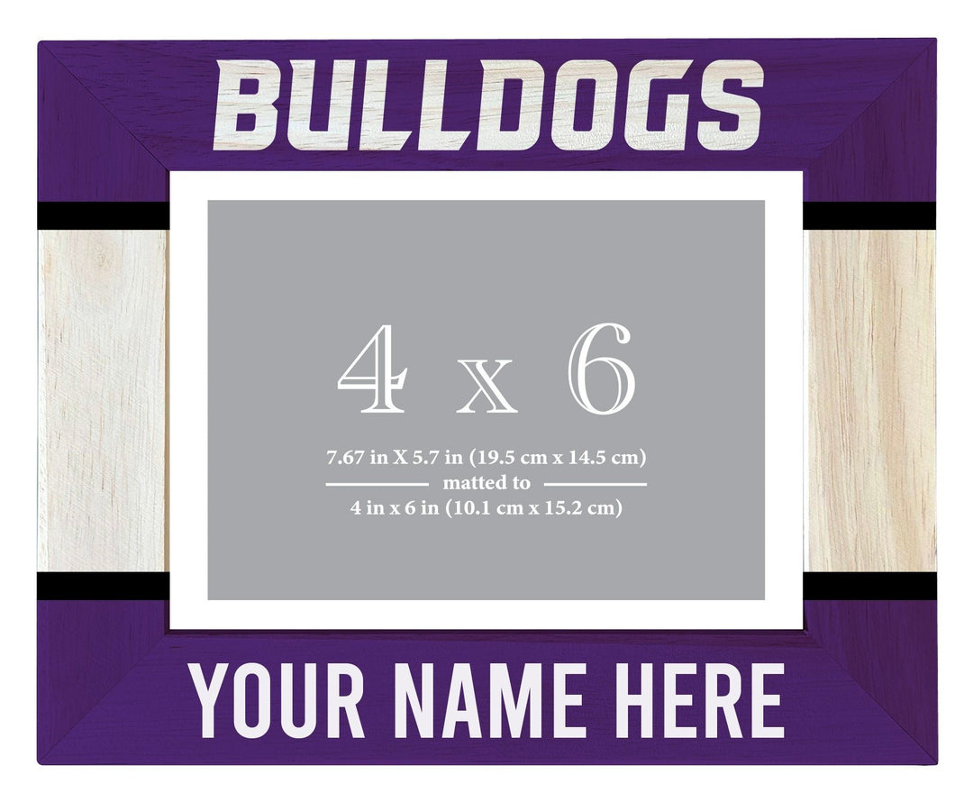 Truman State University Customizable Wooden Photo Frame Matted 4"x 6" Officially Licensed Collegiate Product Image 1