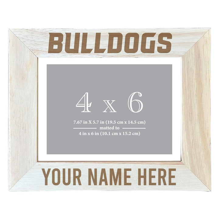 Truman State University Customizable Wooden Photo Frame Matted 4"x 6" Officially Licensed Collegiate Product Image 2