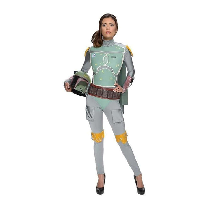 Rubies Womens Star Wars Boba Fett Deluxe Costume Jumpsuit Small Image 1